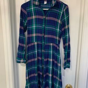Old Navy Plaid Shirtdress
